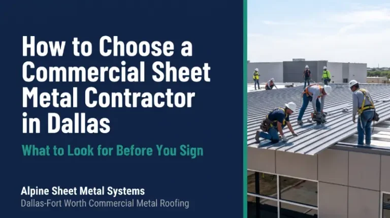 How to Choose a Commercial Sheet Metal Contractor in Dallas